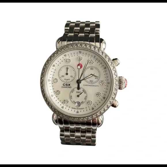 Michele CSX Mother of Pearl Diamond Ladies Watch.